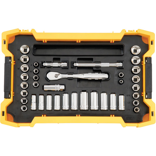 Jeu d'outils 3/8" & 1/2" pour m&eacute;canicien avec plateau & couvercle TOUGHSYSTEM 2.0 Trail Hammer and Bolt