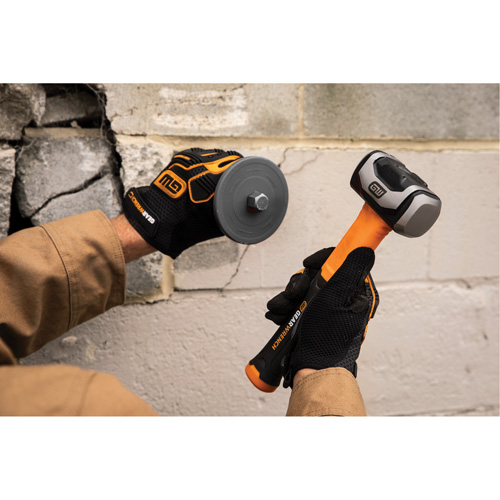Drilling Hammer, 48 oz., Fibreglass Handle, 11-3/10" L Trail Hammer and Bolt