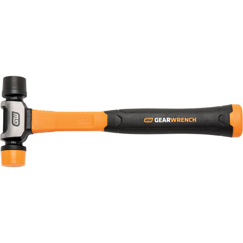 Soft Face Hammer, 16 oz. Head Weight, Plain Face, Solid Steel Handle, 12-1/4" L Trail Hammer and Bolt