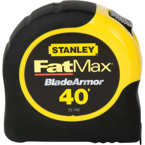 FatMax Classic Tape Measure with 11' Standout, 1-1/4" x 40', Imperial Graduations Trail Hammer and Bolt