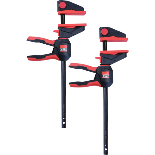 Ensemble de serre-joints &agrave; g&acirc;chette pour barres &agrave; une main avec poign&eacute;e rotative &agrave; 360°, 12" (304,8 mm) Trail Hammer and Bolt