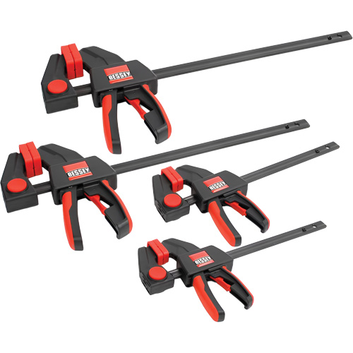 Ensemble de serre-joints &agrave; g&acirc;chette, moyen et grand formats (4 pi&egrave;ces), 12" (304,8 mm)/6" (152,4 mm) Trail Hammer and Bolt
