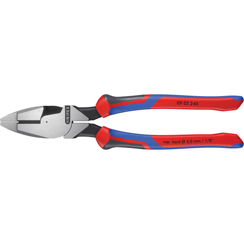 High Leverage Lineman's Pliers New England Head with KNIPEXTEND Handle Trail Hammer and Bolt