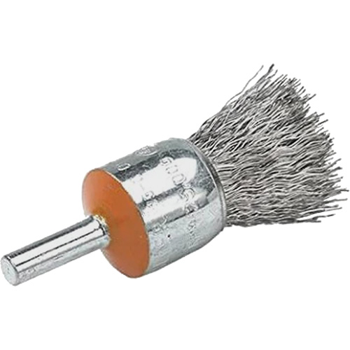 Brosses mont&eacute;es &agrave; fils cr&ecirc;p&eacute;s, 1/2", Fils 0,02", Tige 1/4" Trail Hammer and Bolt