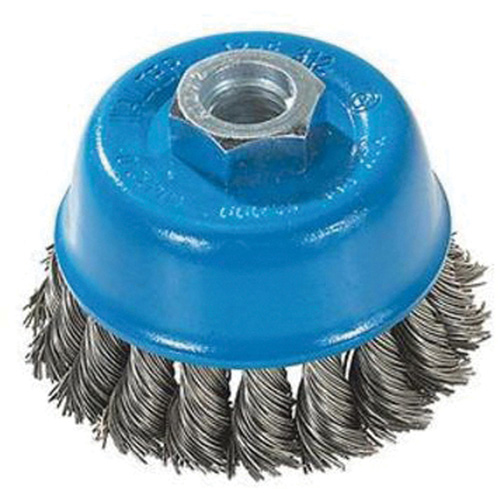 Brosse &agrave; fils nou&eacute;s torsad&eacute;s, 3" dia. x M10x1,25 arbre Trail Hammer and Bolt