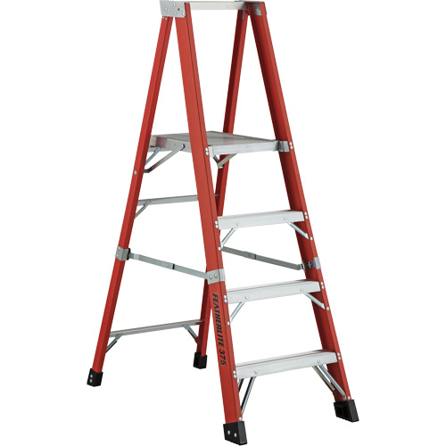 Industrial Extra Heavy-Duty Platform Stepladder (6500 AA Series), 6', 375 lbs. Cap. Trail Hammer and Bolt