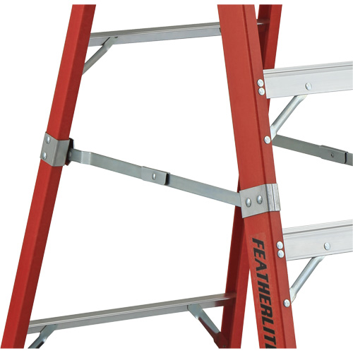 Industrial Extra Heavy-Duty Platform Stepladder (6500 AA Series), 6', 375 lbs. Cap. Trail Hammer and Bolt