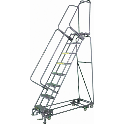All Directional Ladders, 6 Steps, 24" Step Width, 60" Platform Height, Steel Trail Hammer and Bolt