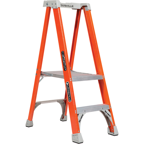 Industrial Heavy-Duty Pro Platform Stepladders (FXP1700 Series), 2', 300 lbs. Cap. Trail Hammer and Bolt