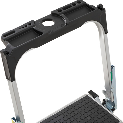 &eacute;chelle escabeau avec roues pivotantes, 2 marches, 23" x 21" x Hauteur 34,50" Trail Hammer and Bolt
