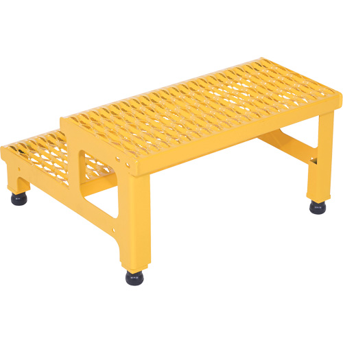 Adjustable Step-Mate Stand, 2 Step(s), 23-13/16" W x 22-7/8" L x 15-1/4" H, 500 lbs. Capacity Trail Hammer and Bolt
