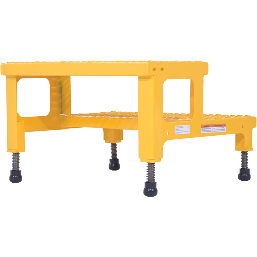 Adjustable Step-Mate Stand, 2 Step(s), 23-13/16" W x 22-7/8" L x 15-1/4" H, 500 lbs. Capacity Trail Hammer and Bolt