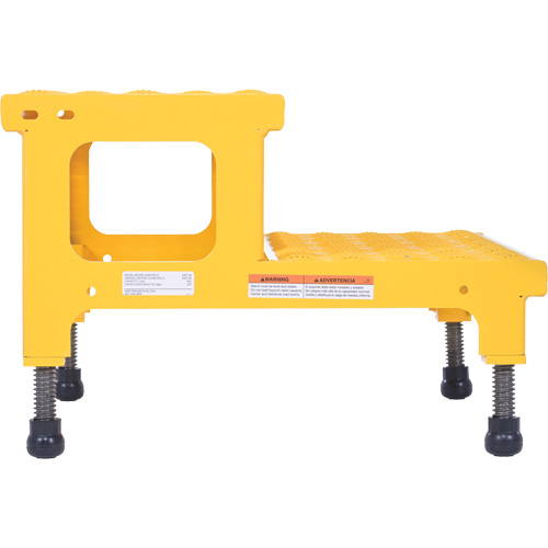 Adjustable Step-Mate Stand, 2 Step(s), 23-13/16" W x 22-7/8" L x 15-1/4" H, 500 lbs. Capacity Trail Hammer and Bolt