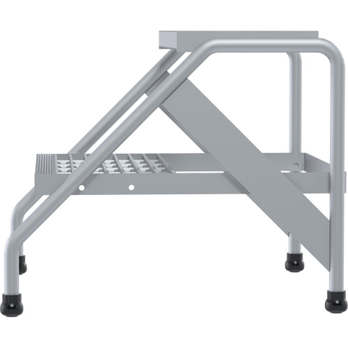 Aluminum Step Stand, 2 Step(s), 22-13/16" W x 24-9/16" L x 20" H, 500 lbs. Capacity Trail Hammer and Bolt