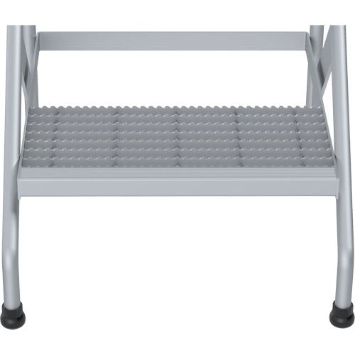 Aluminum Step Stand, 2 Step(s), 22-13/16" W x 24-9/16" L x 20" H, 500 lbs. Capacity Trail Hammer and Bolt