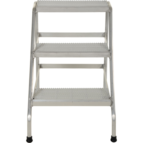 Escabeau en aluminium, 3 marche(s), 22-13/16" la x 34-9/16" lo x 30" h, Capacit&eacute; 500 lb Trail Hammer and Bolt