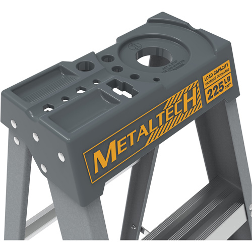 Step Ladder, 6', Fibreglass, 225 lbs. Capacity, Type 2 Trail Hammer and Bolt