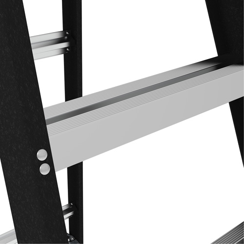Step Ladder with Paint Tray, 10', Fibreglass, 250 lbs. Capacity, Type 1 Trail Hammer and Bolt