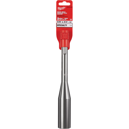 SDS-Max Ground Rod Driver, 3/4"/5/8" Tip, 3/4" Drive Size, 10" Length Trail Hammer and Bolt