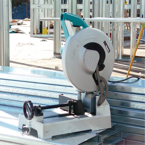 Metal Cutting Saw, 12", 1700 No Load RPM, 15 A Trail Hammer and Bolt