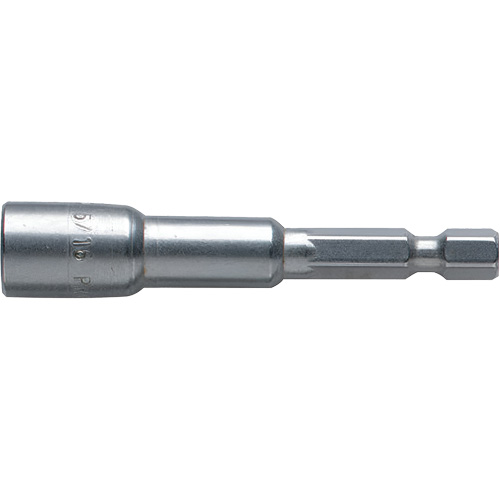 Nut Setter, 5/16" Tip, 1/4" Drive, 2-9/16" L, Non-Magnetic Trail Hammer and Bolt