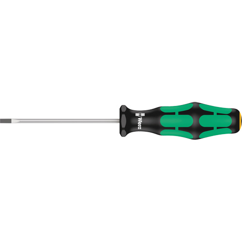 Tournevis pour vis &agrave; fente, Tige de 1/8", Ronde, 6-5/16" lo, Prise en Plastique Trail Hammer and Bolt