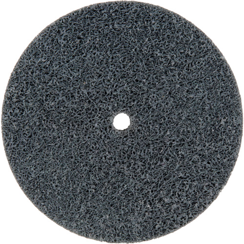 Meule homog&egrave;ne &agrave; faible densit&eacute; de s&eacute;rie 500 Standard Abrasives, 3" x 1/2", Arbre de 1/4", Grain de Fin, Carbure de silicium Trail Hammer and Bolt