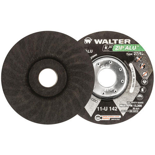 Zip Alu Cut-Off Wheel, 4-1/2" x 3/64", 7/8" Arbor, Type 27, Aluminum Oxide, 13300 RPM Trail Hammer and Bolt
