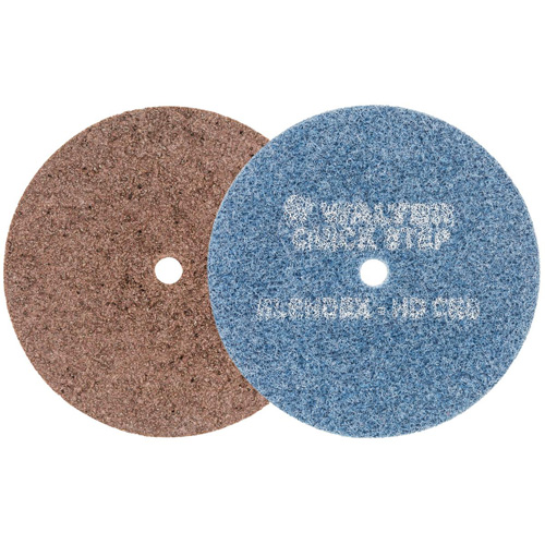 QUICK-STEP BLENDEX Surface Conditioning Disc, 5" Dia., Extra Coarse Grit, Aluminum Oxide Trail Hammer and Bolt