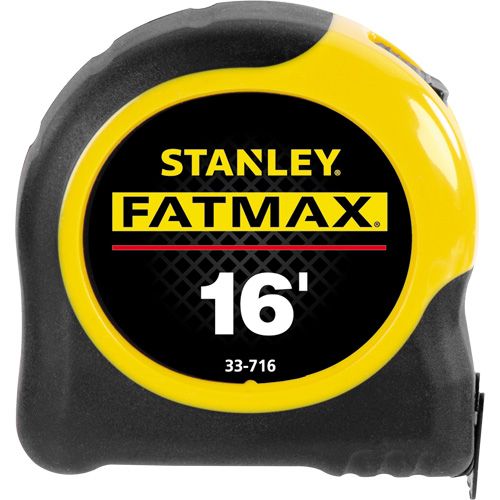 FatMax&reg; Measuring Tape, 1-1/4" x 16', 16ths of an Inch Graduations Trail Hammer and Bolt