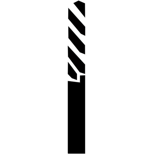 Through-Hole Carbide Tipped Drill, 1/4" Diameter Trail Hammer and Bolt