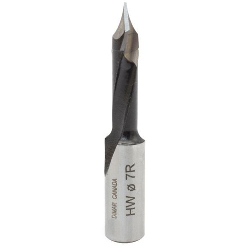 Through-Hole Carbide Tipped Drill, 7 mm Diameter Trail Hammer and Bolt