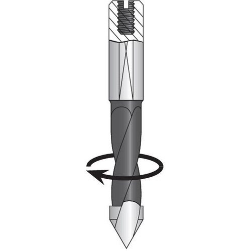 Through-Hole Carbide Tipped Drill, 2/5" Diameter Trail Hammer and Bolt