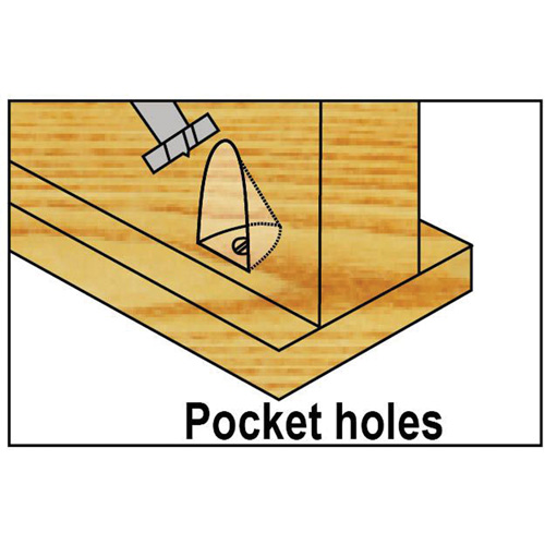 Trousses de m&egrave;ches Forstner Bormax dans un boîtier en bois, 7 morceaux, Acier Trail Hammer and Bolt