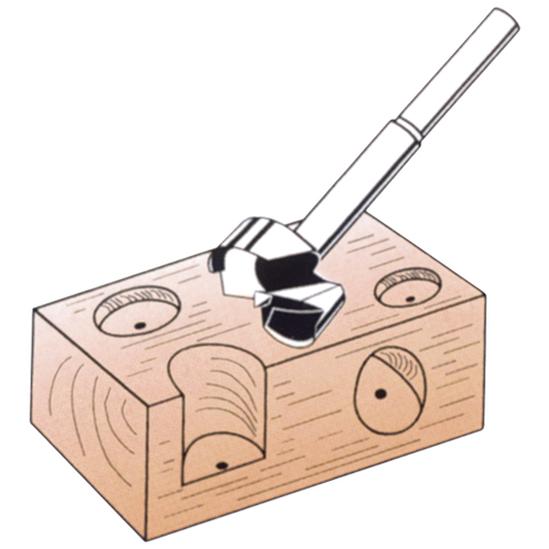 Forstner Bit, 2/5", 8 mm Shank, 3-1/2" Length Trail Hammer and Bolt