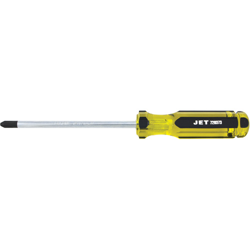 Phillips Jumbo Handle Screwdriver, #3, 6" L, Plastic/Steel/Aluminium/Wood/Cushion Grip/Magnetic/ESD-Safe Handle Trail Hammer and Bolt