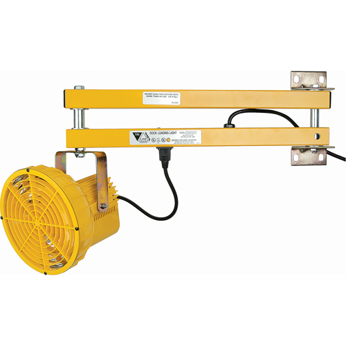 Dock Lights, 24" Arm, 50 W, High Pressure Sodium Lamp, Polycarbonate Trail Hammer and Bolt