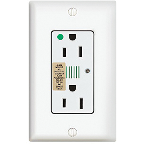 PRISE,QUAL.HOPITAL,SURTENSION 15A120V CA BLANC Trail Hammer and Bolt