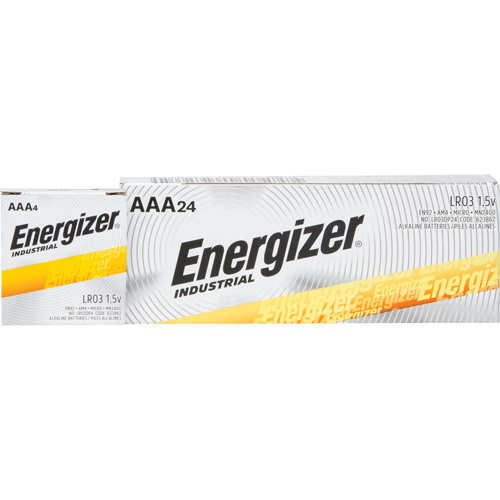 Alkaline Industrial Batteries, AAA, 1.5 V Trail Hammer and Bolt