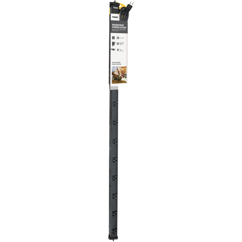 4' Power Strip, 12 Outlet(s), 6', 125 V Trail Hammer and Bolt