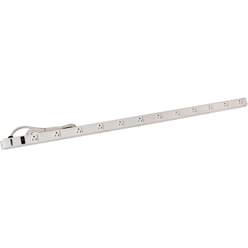 4' Power Strip, 12 Outlet(s), 6', 125 V Trail Hammer and Bolt