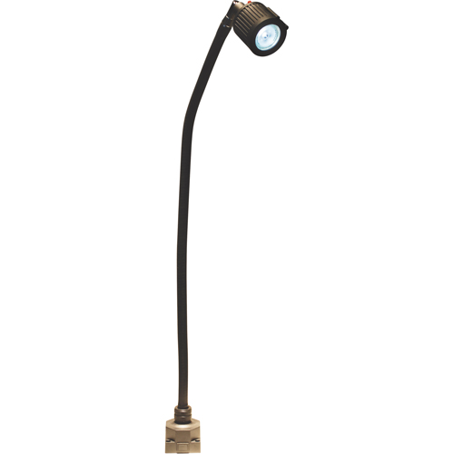 Lampe &agrave; col-de-cygne &agrave; flux &eacute;lev&eacute; de la s&eacute;rie LS, 5 W, DEL, Col 27", Noir Trail Hammer and Bolt