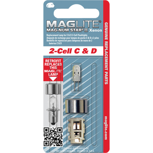 Ampoule de rechange pour lampe de poche &agrave; 2 piles C & D Trail Hammer and Bolt