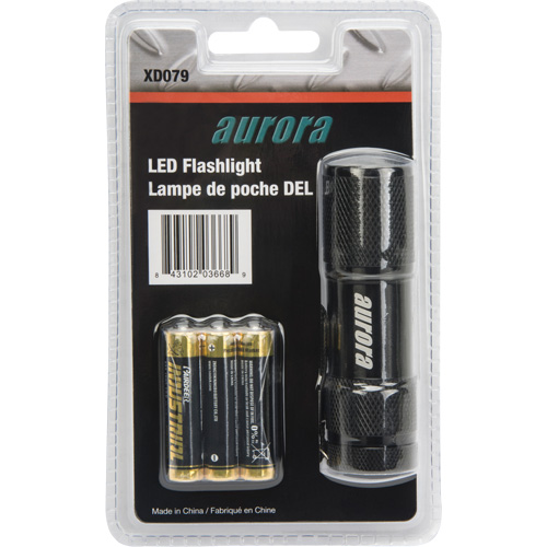 AFL200 Mini Flashlight, LED, 25 Lumens, AAA Batteries Trail Hammer and Bolt