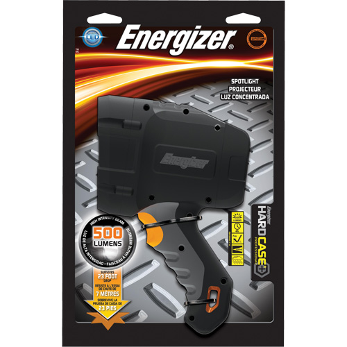 Hard Case&reg; Professional Spot Light, LED, 600 Lumens, AA Batteries Trail Hammer and Bolt