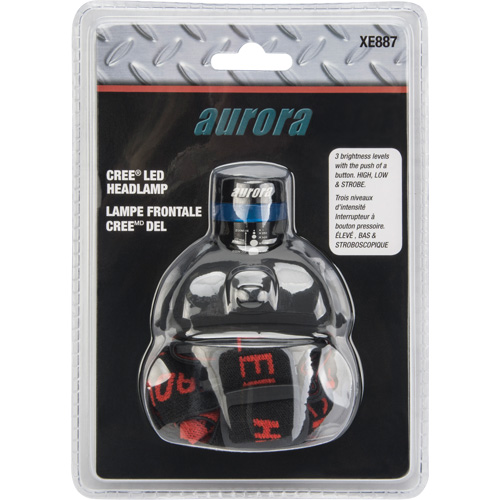Cree&reg; Headlamp, LED, 120 Lumens, 6 Hrs. Run Time, AAA Batteries Trail Hammer and Bolt