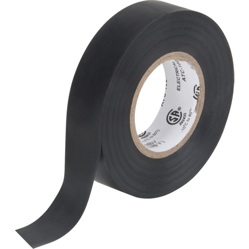Electrical Tape, 19 mm (3/4") x 18 M (60'), Black, 7 mils Trail Hammer and Bolt