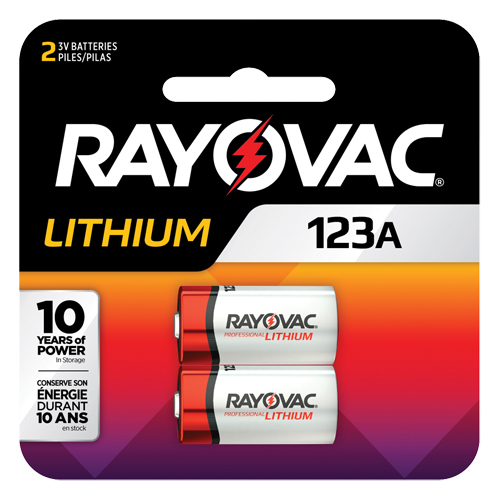 Batteries au lithium, 123, 3 V Trail Hammer and Bolt