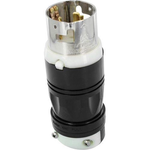 Prise verrouillable de style californien, Nylon, 50 A, 120 V/250 V, Non-NEMA Trail Hammer and Bolt