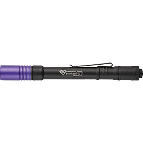 Lampe stylo UV avec port de recharge micro USB Stylus Pro, DEL, Corps en Aluminium, piles Rechargeable, Compris Trail Hammer and Bolt
